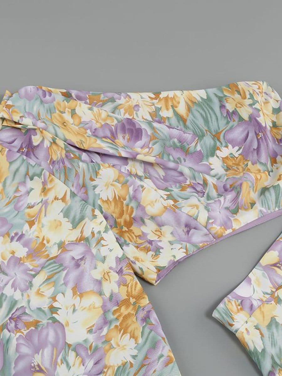 Asymmetrical Ruffle Maxi - Fashionpara