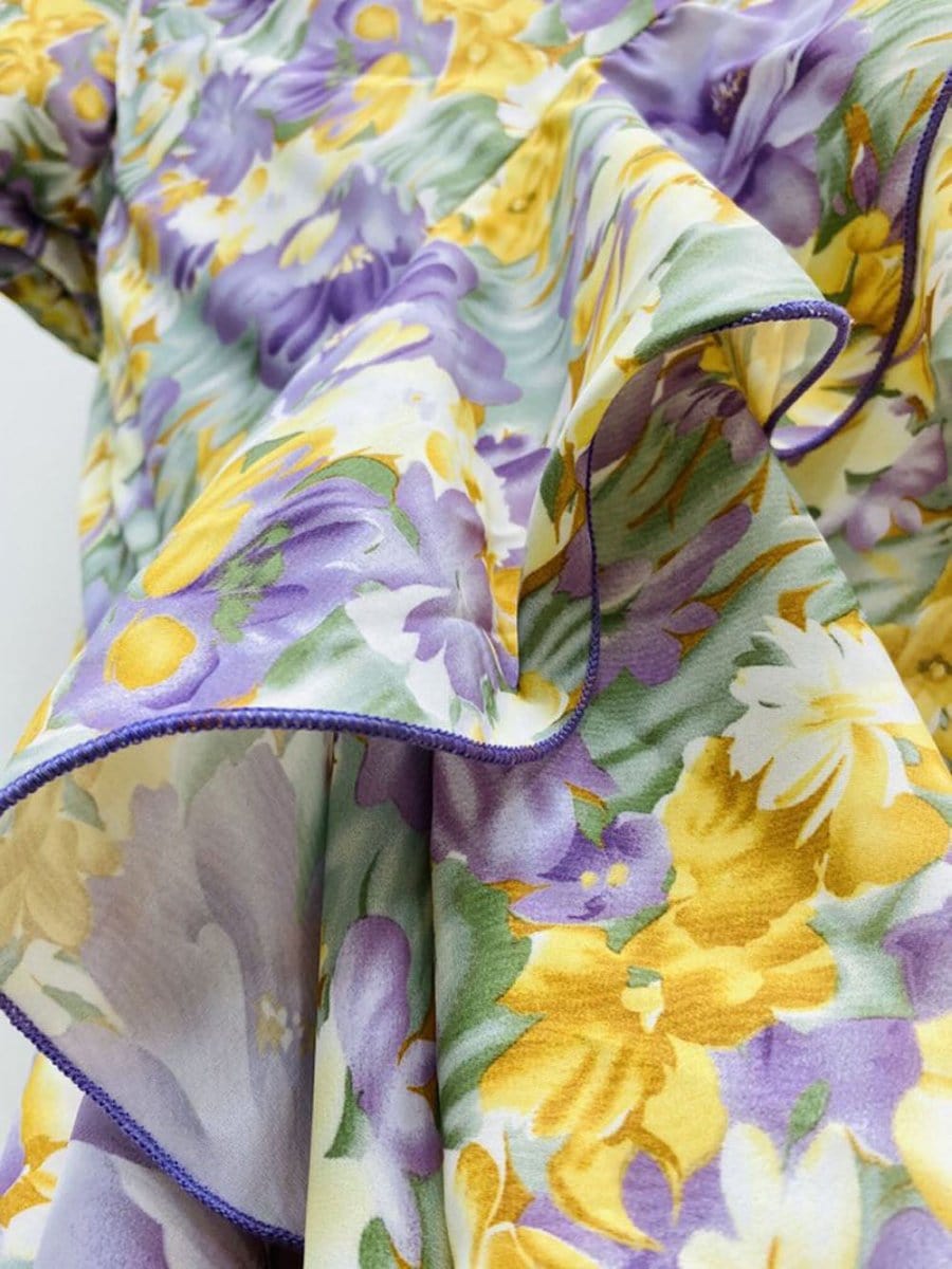 Asymmetrical Ruffle Maxi - Fashionpara