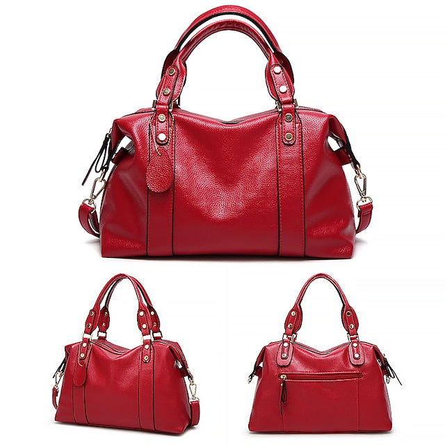 Bag PU Shoulder Handbag Crossbody Boston