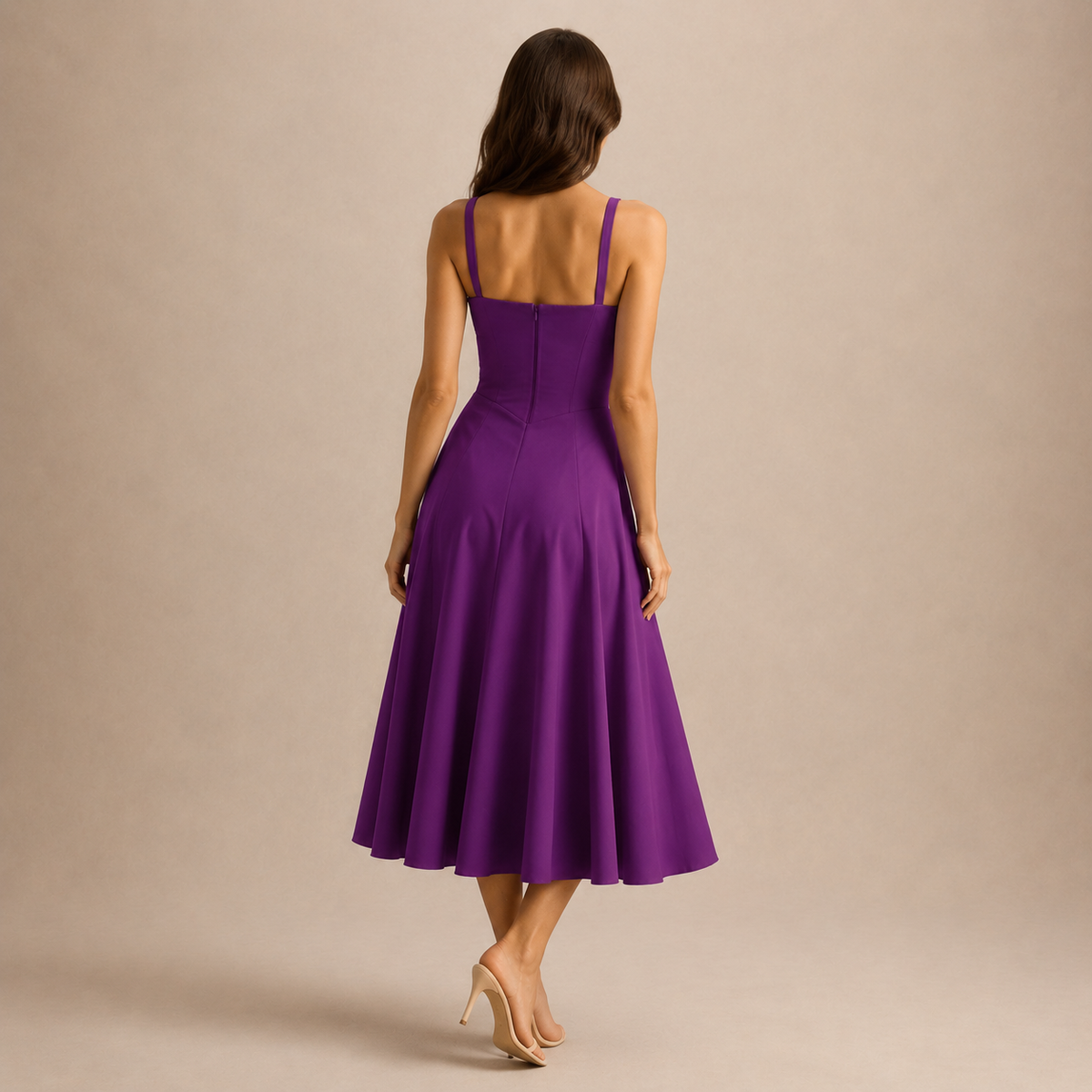 Sweetheart Neck Corset Bodice High Split Maxi Dress 19
