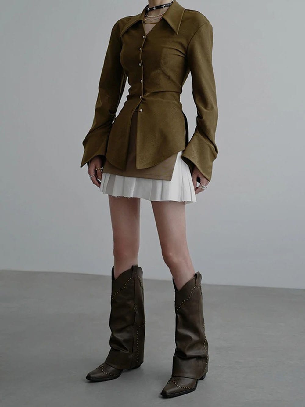 Single Breasted Blouse - Fashionpara