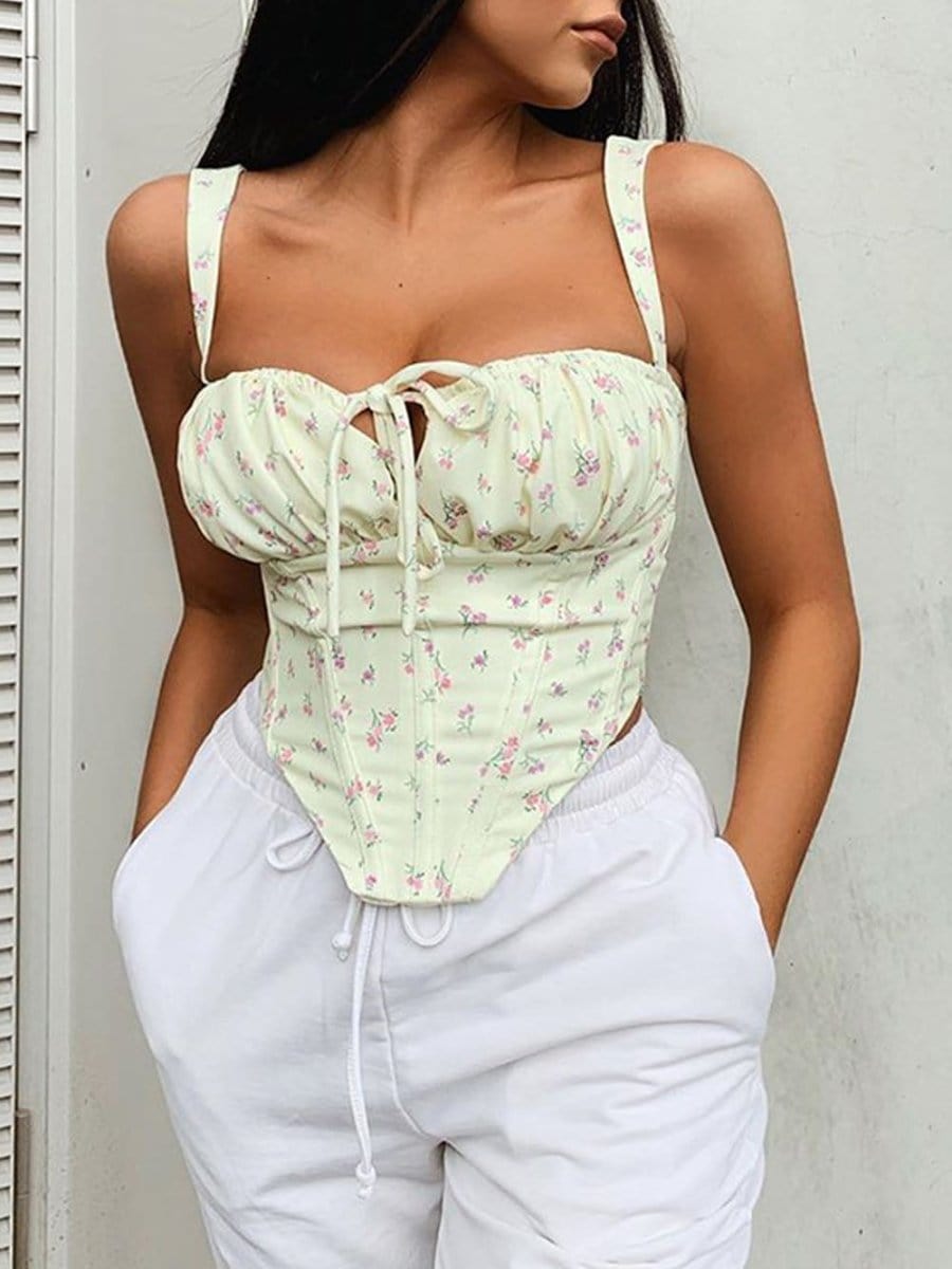 Hollow Sleeveless Top - Fashionpara