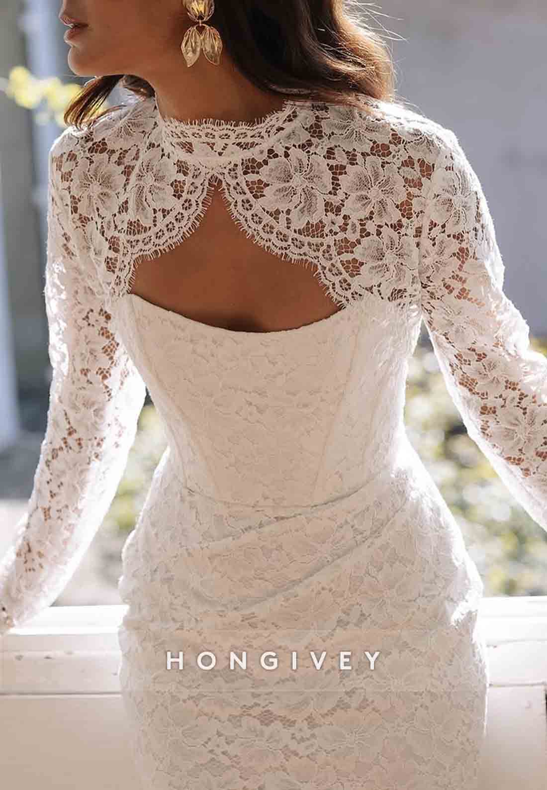 Lace Strapless Court Train Flowers Sleeveless Mermaid Wedding Dresses