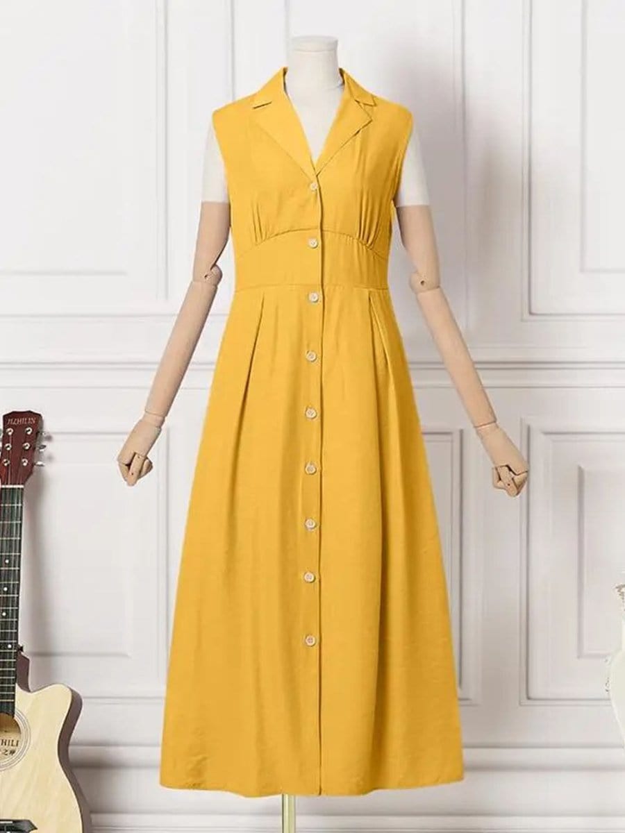 Hemp Maxi Dress - Fashionpara