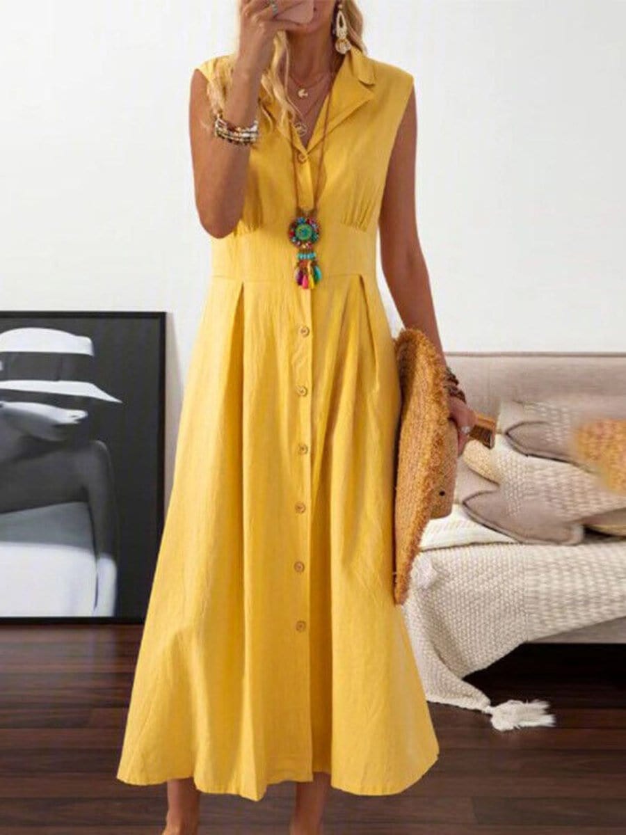 Hemp Maxi Dress - Fashionpara