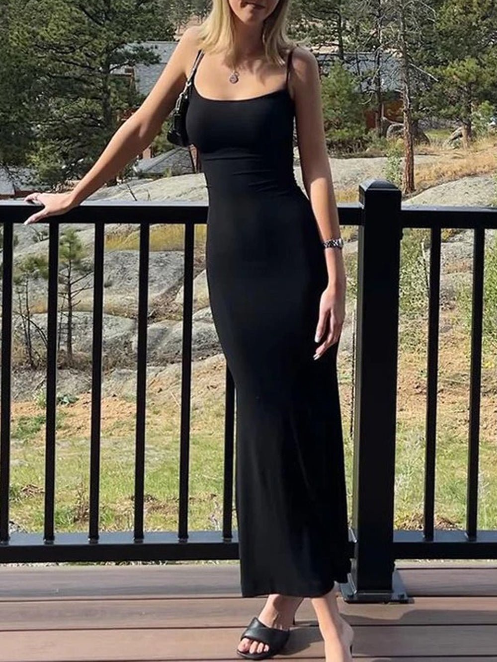 Backless Bodycon Maxi - Fashionpara