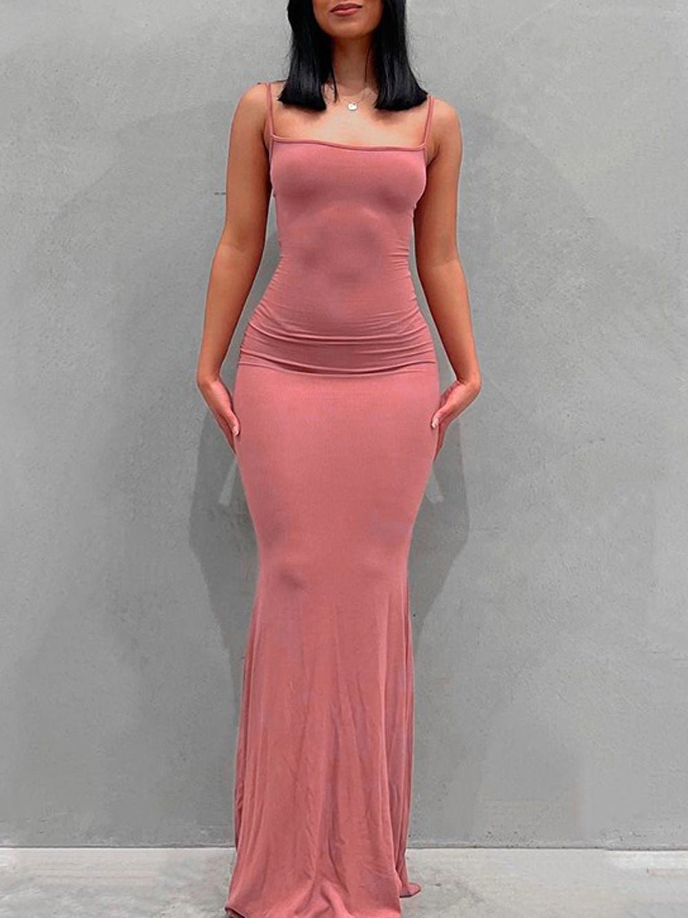 Backless Bodycon Maxi - Fashionpara