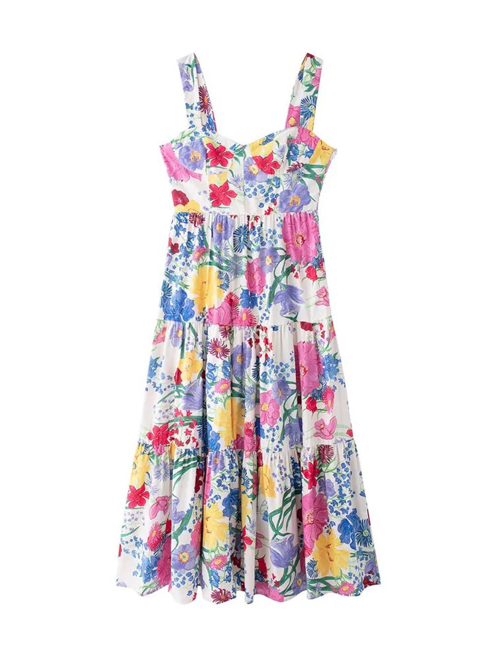 Floral Midi Dress - Fashionpara