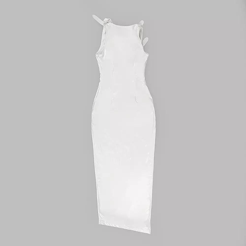 KittenAlarm - Maybelle Sleeveless Rose Embellished Maxi Dress