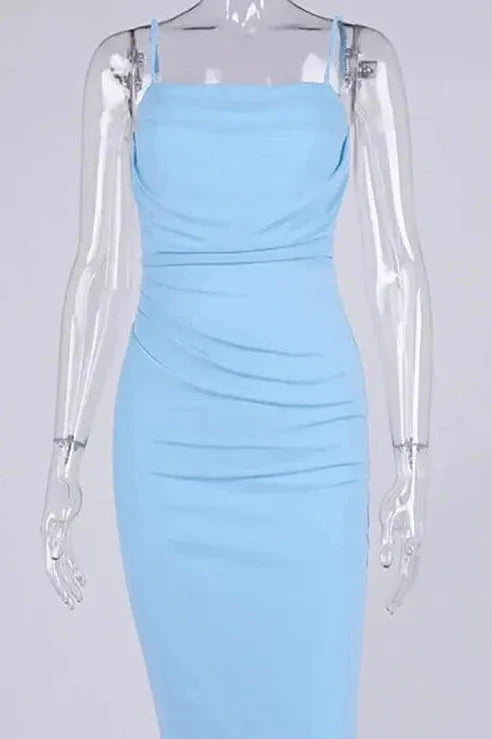Megan Bodycon Dress - Sky Blue - Fashionpara
