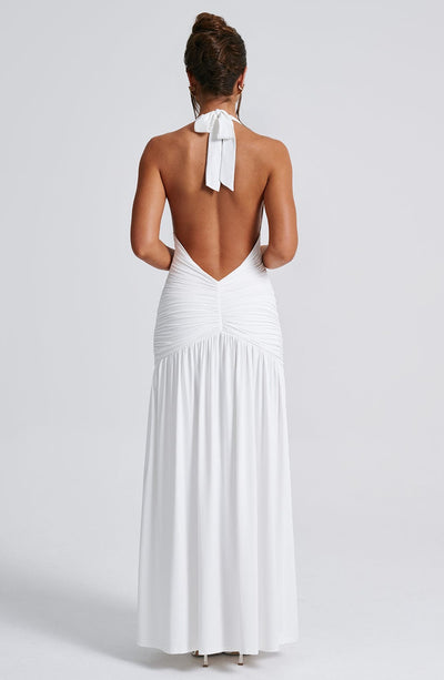 Velvet Deep V-Neck Wrap Waist Bodycon Midi Dress - View 11