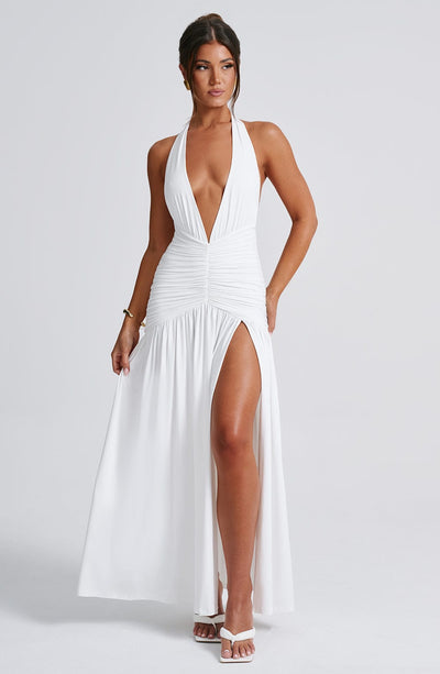 Velvet Deep V-Neck Wrap Waist Bodycon Midi Dress - View 13