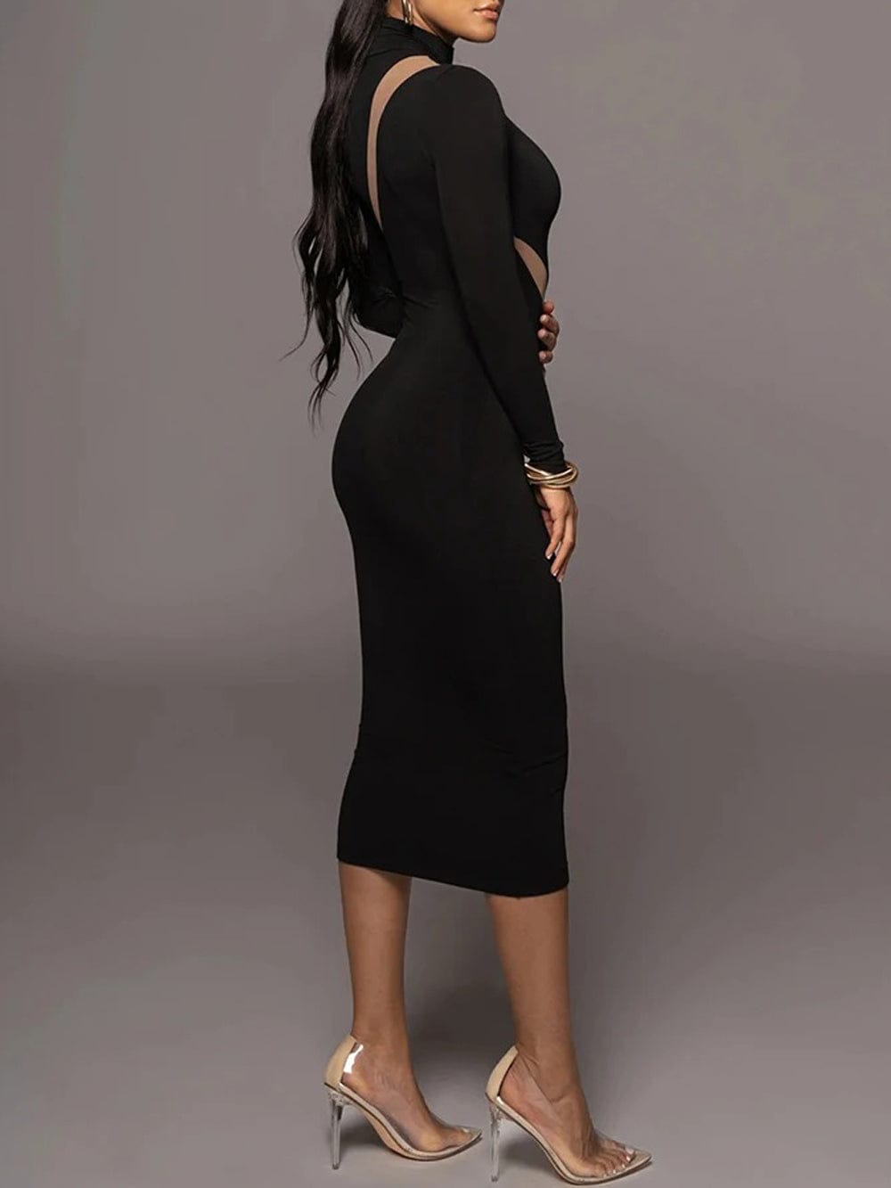 Bodycon Maxi Dress - Fashionpara