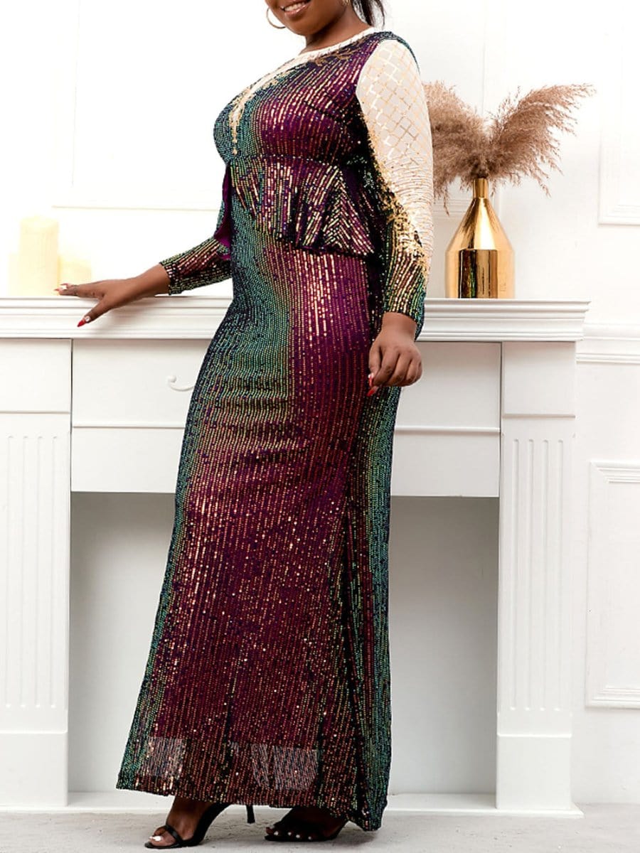 Sequin Maxi Dress - Fashionpara