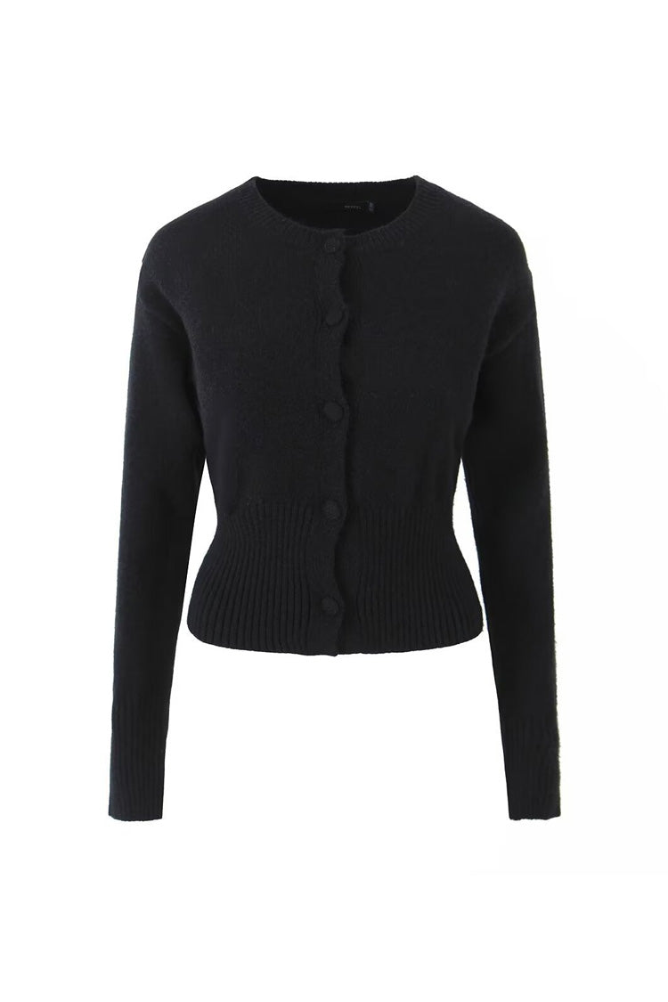 Rosedress Ribbed Knit Crop Cardigan for Effortless Style