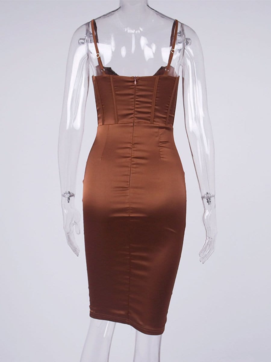 Bodycon Midi Dress - Fashionpara