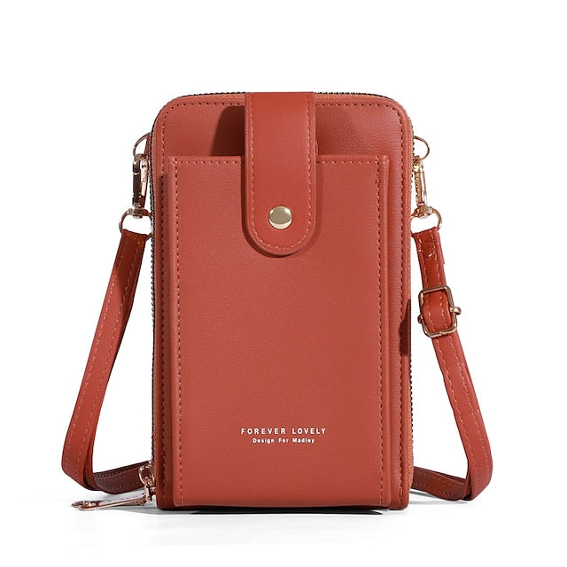 Mobile Phone PU Bag Shoulder Crossbody