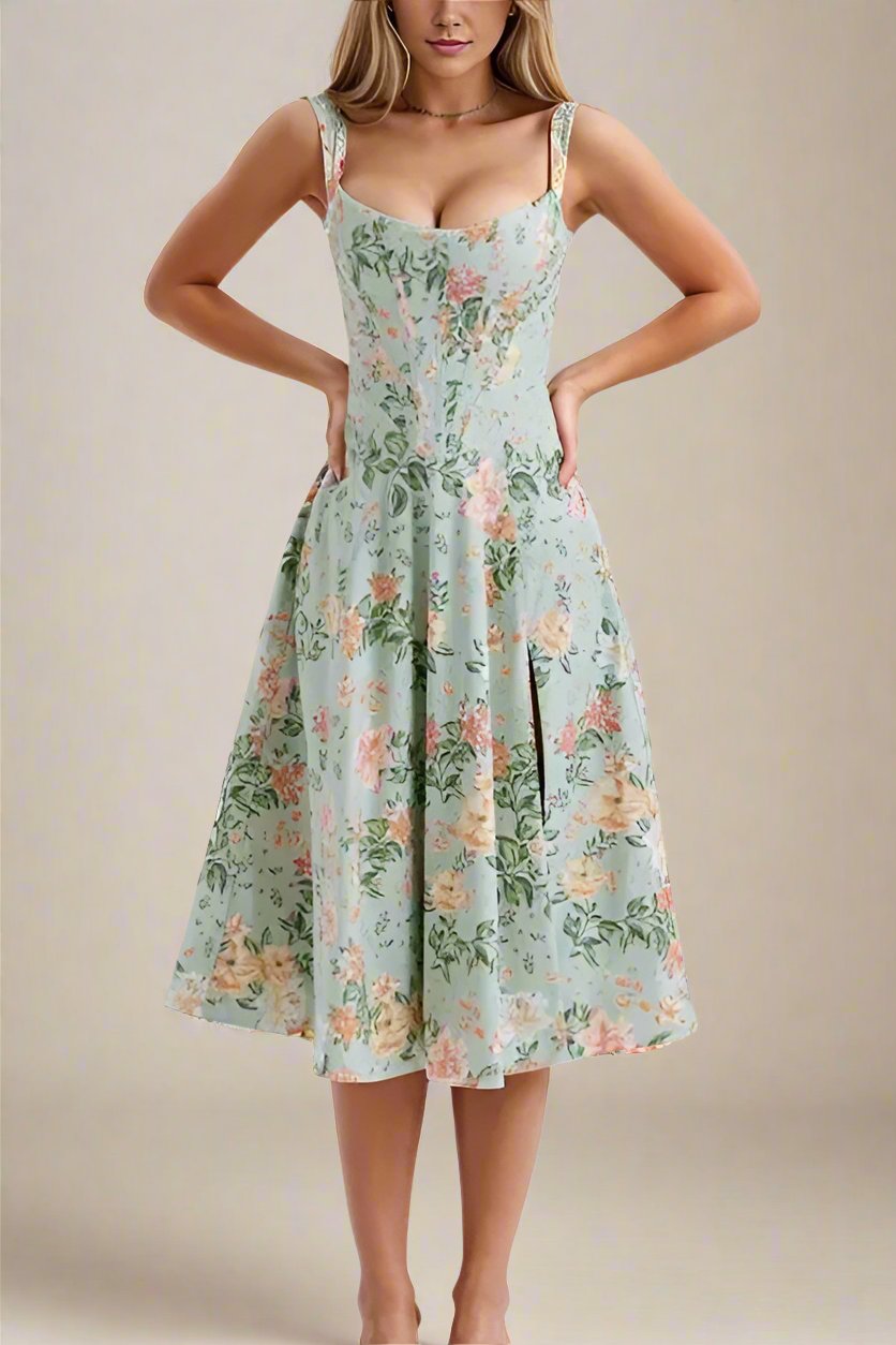 Monique Bodycon Dress - Mint Green - Fashionpara