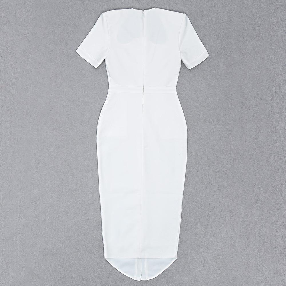 KittenAlarm - Morley Button Down Slit Hem Dress