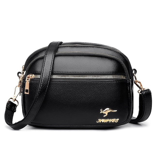 Leather Bag Dome Crossbody Shoulder PU
