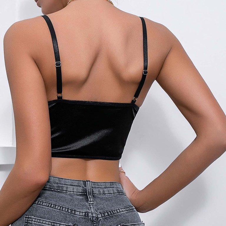 KittenAlarm - Myra Strap Criss Cross Front Bustier Cami Top