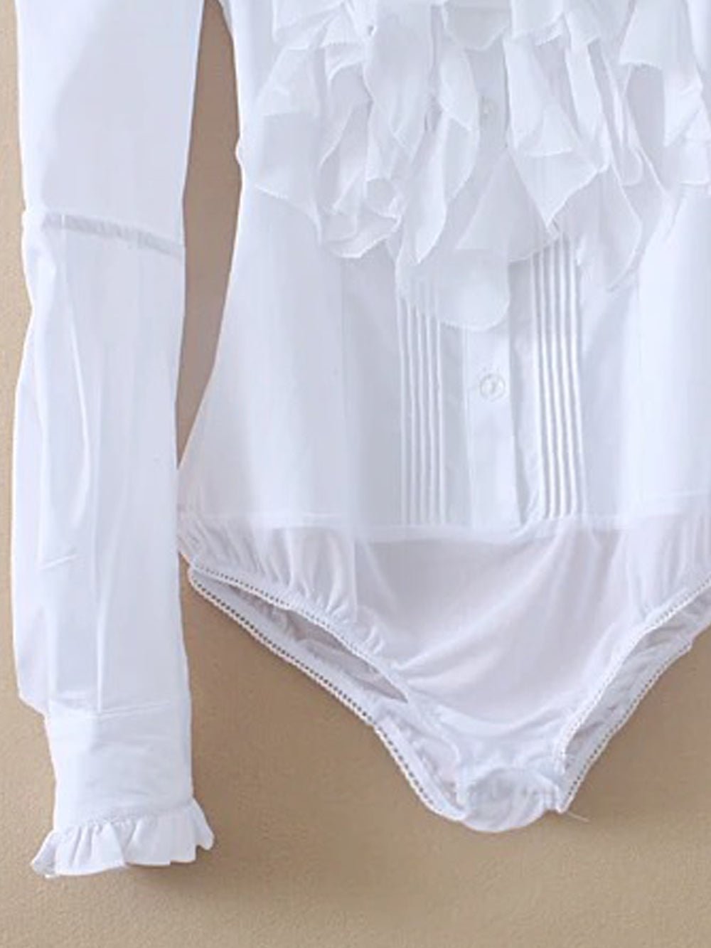 Ruffles Bodysuit Shirt - Fashionpara