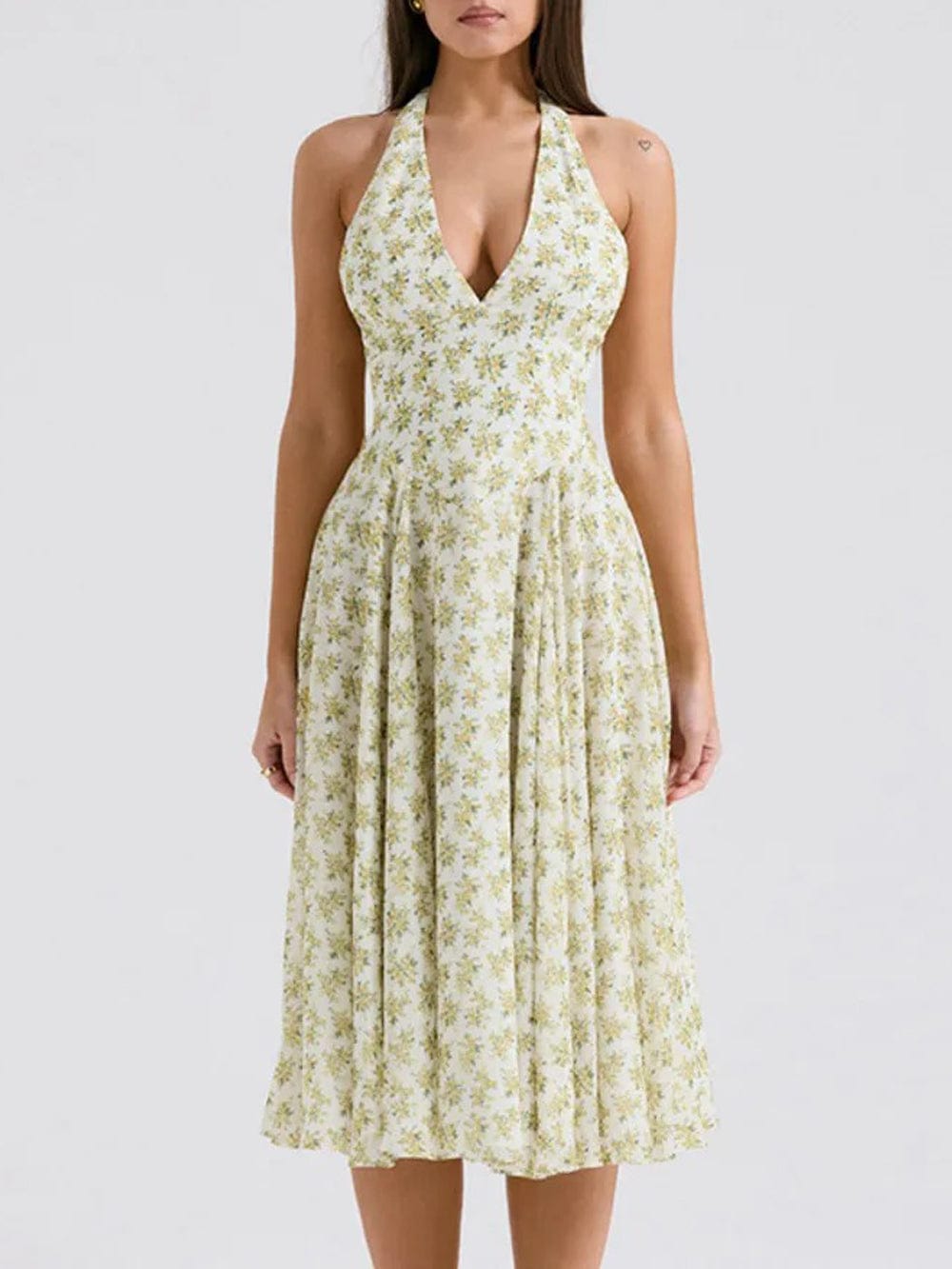 Backless Midi Dress - Fashionpara