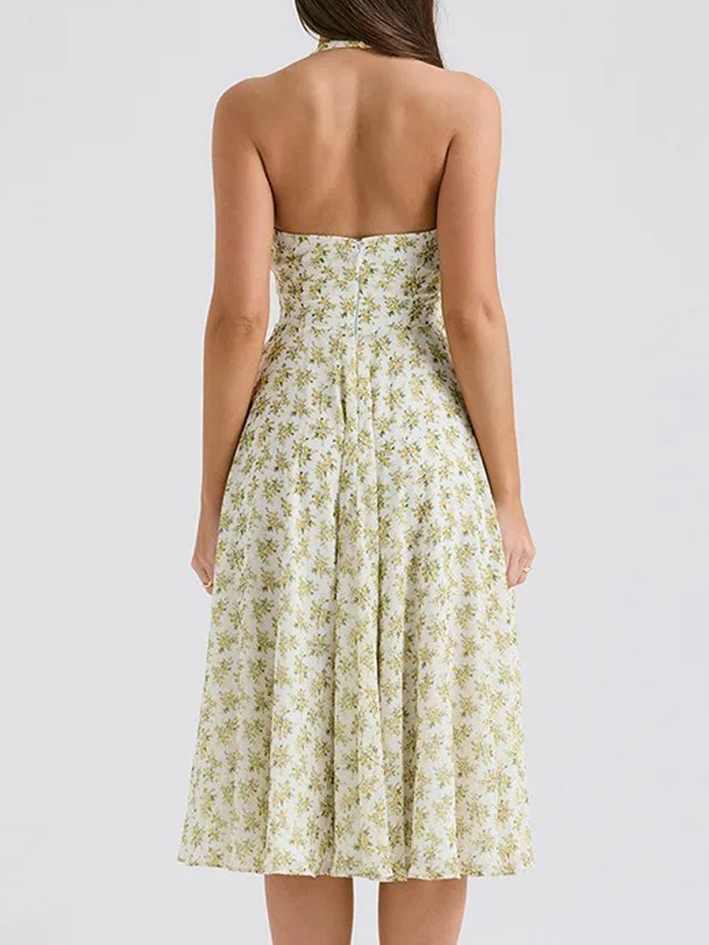 Backless Midi Dress - Fashionpara