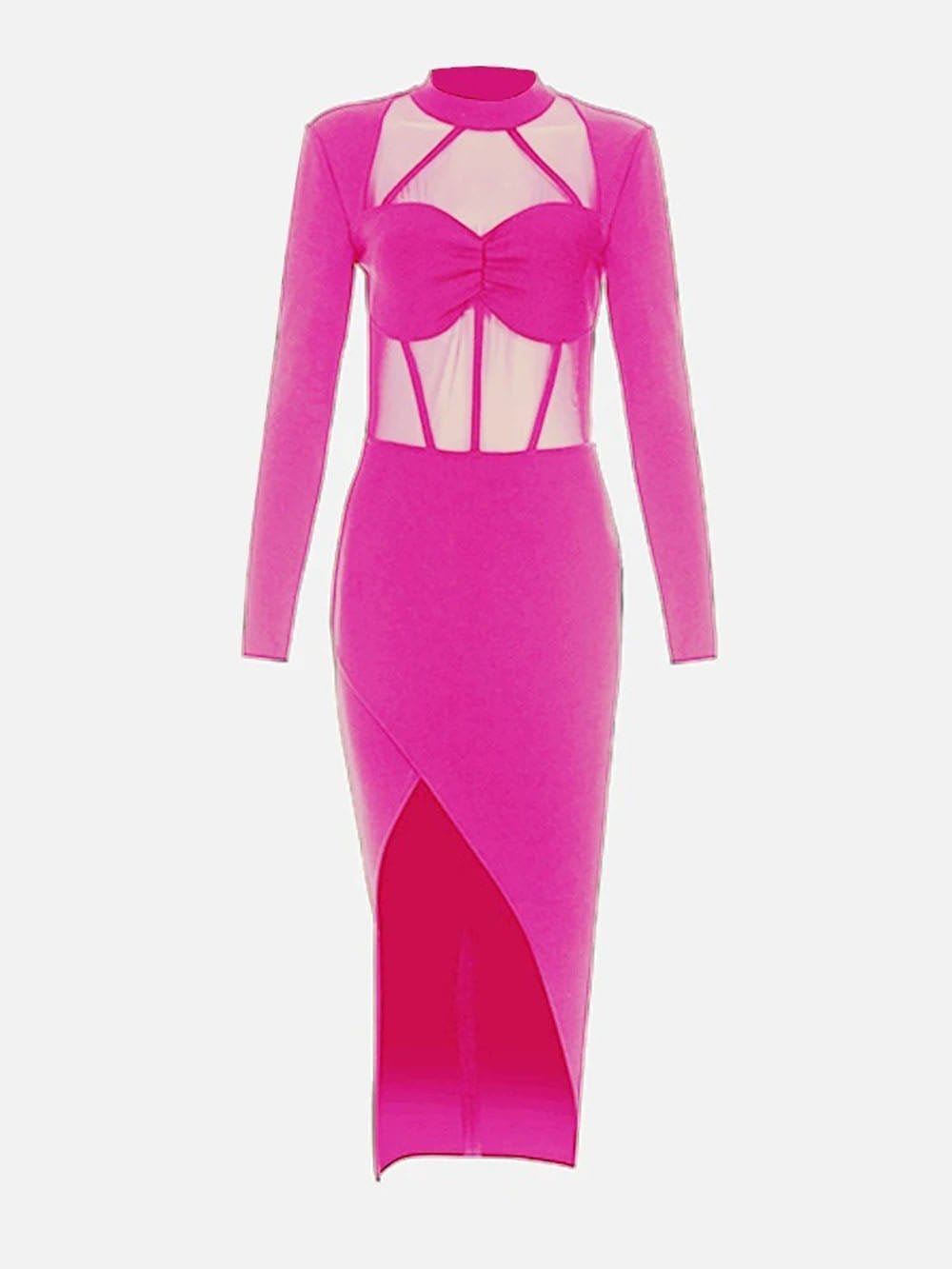 Bodycon Midi Dress - Fashionpara