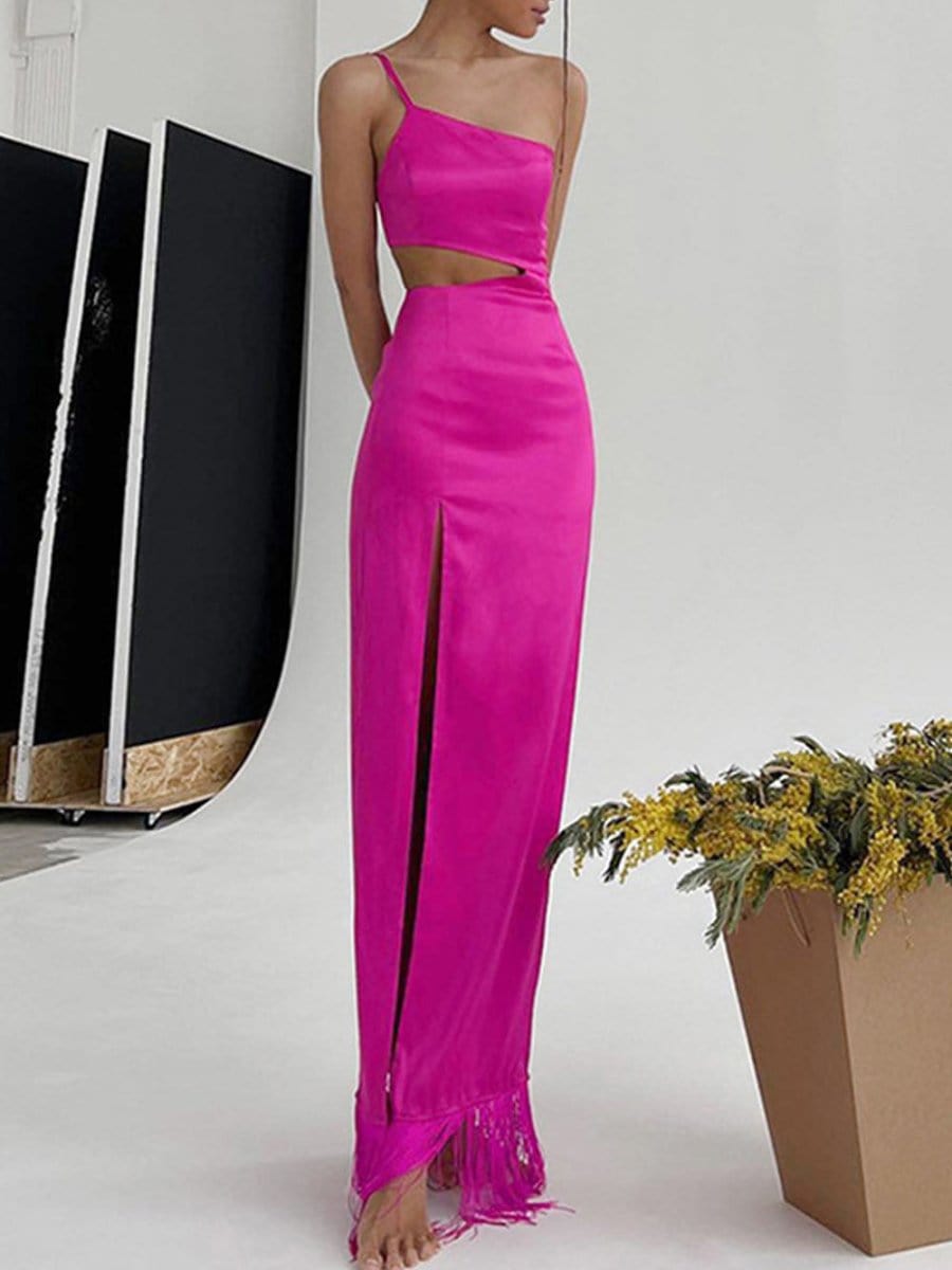 Nico Hollow Out Tassel Maxi Dress - Fashion Pov