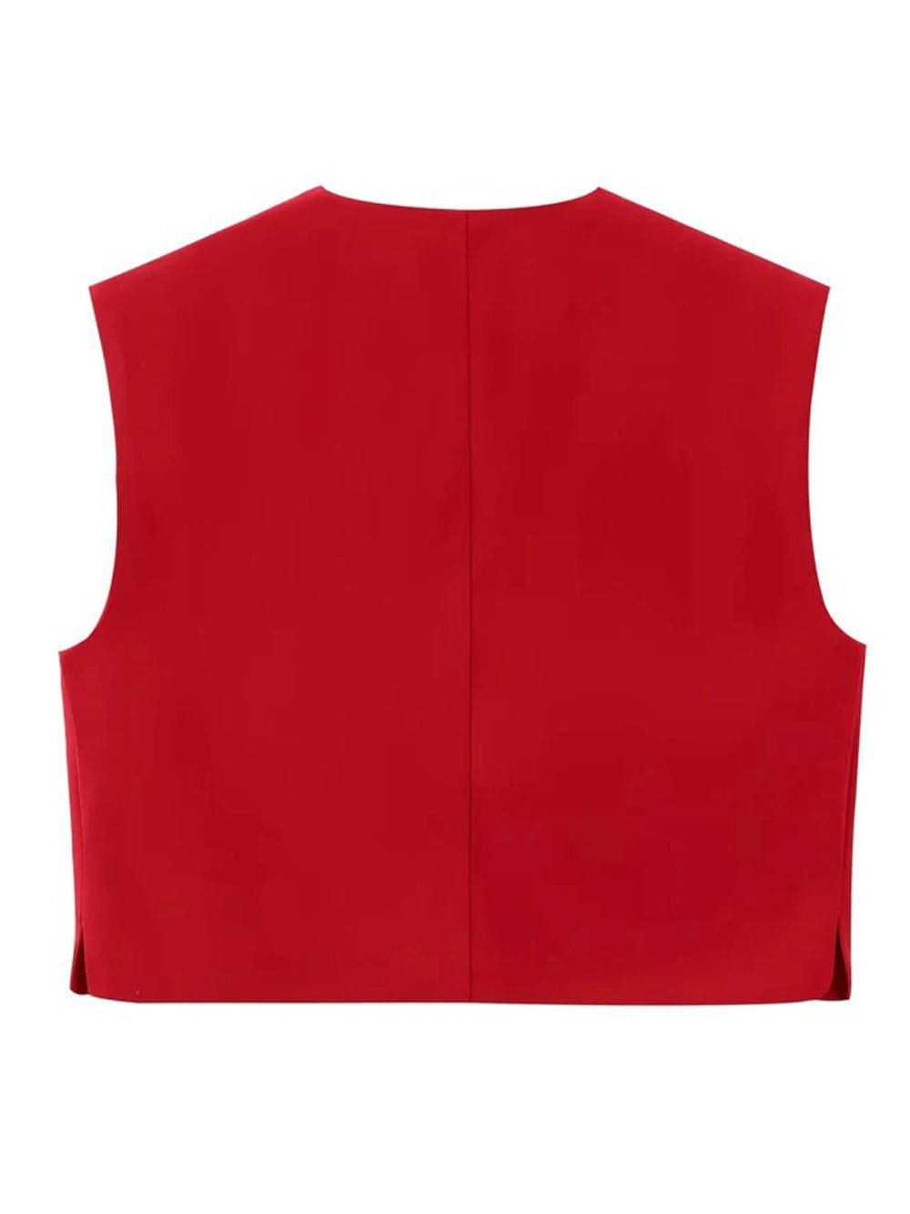 Cropped Waistcoat - Fashionpara