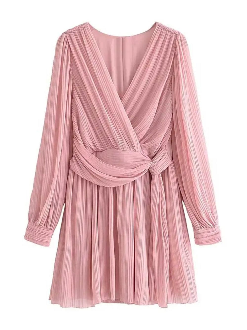 Knot Pleated Mini - Fashionpara