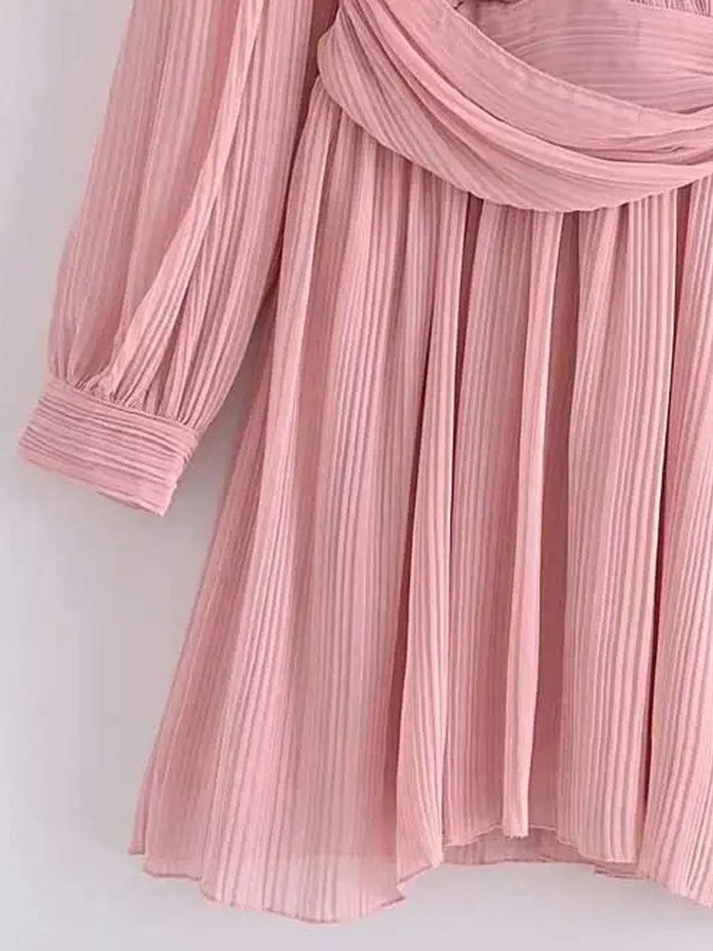 Knot Pleated Mini - Fashionpara
