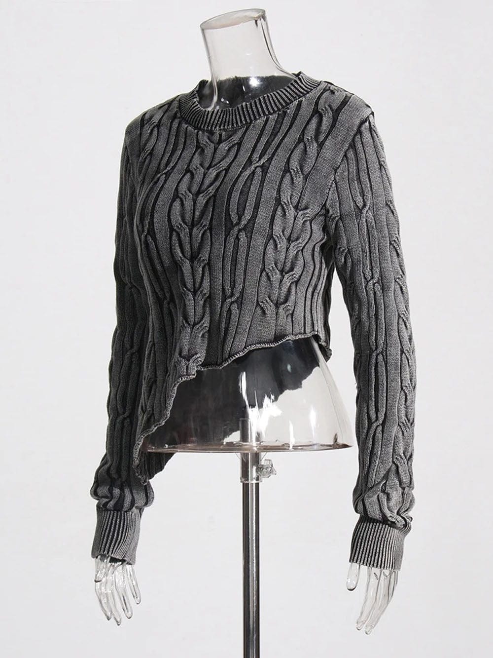 Knit Pullover Sweater - Fashionpara