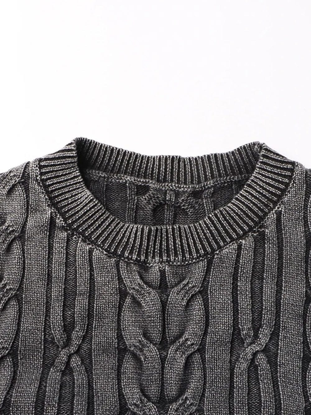 Knit Pullover Sweater - Fashionpara