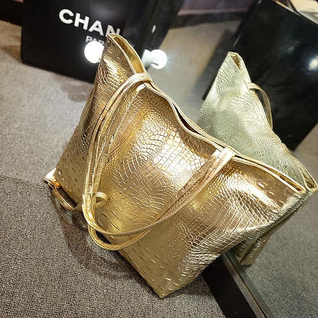 Shoulder Leather Tote Nylon PU Bag Outdoor