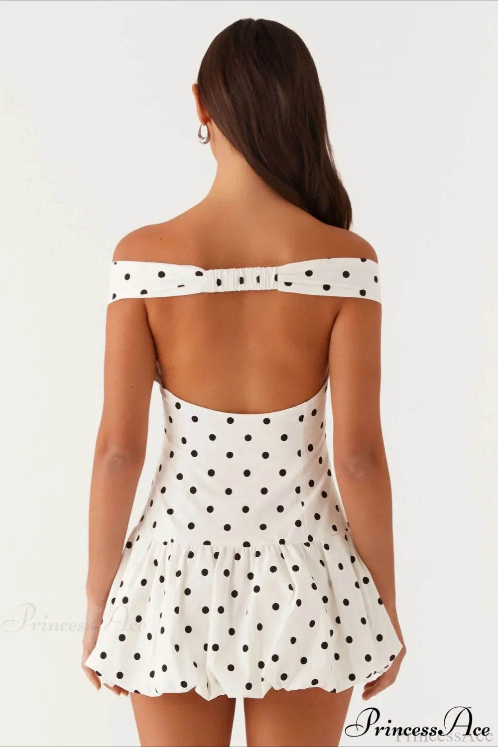 Off-Shoulder Peplum Mini Dress