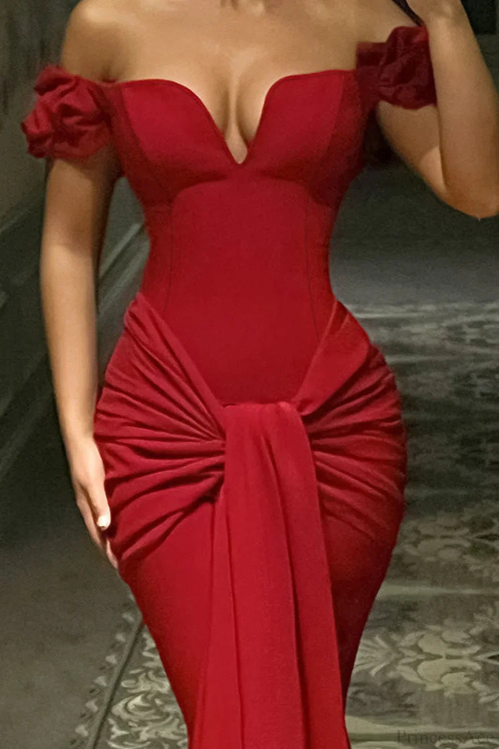Off Shoulder Sweetheart Mermaid Gown 2