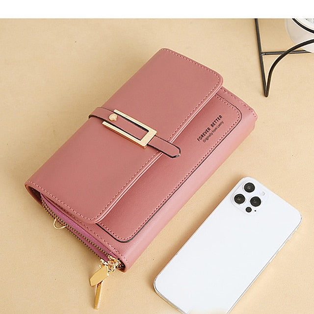 PU Crossbody Phone Bag Mobile Leather Wallet