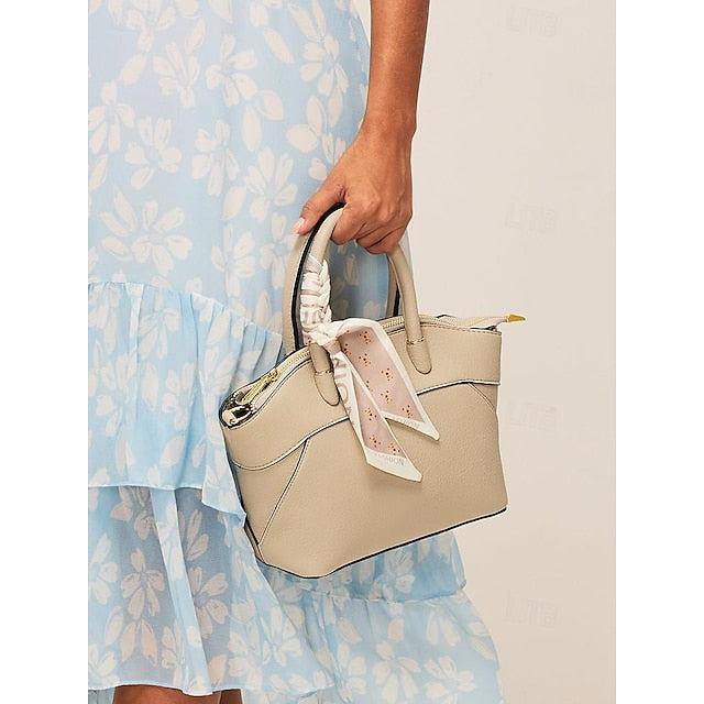 Holiday Office Bag Daily Handbag PU Bucket Leather