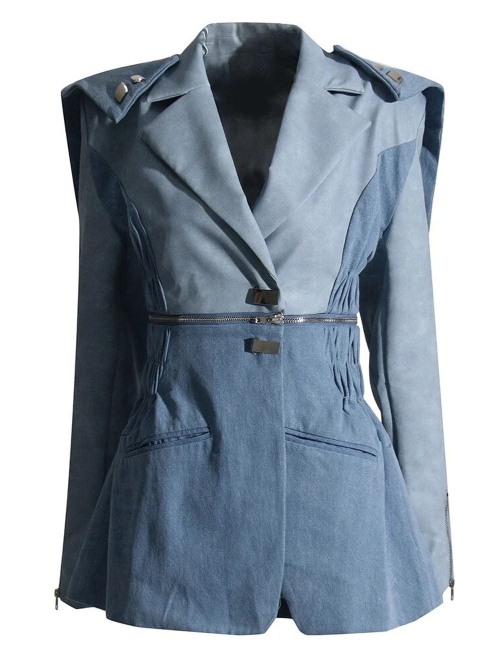 Zipper Blazer - Fashionpara