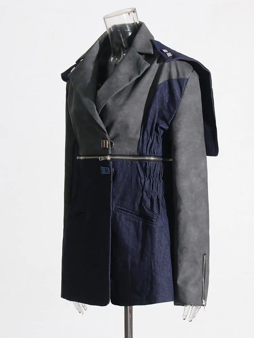 Zipper Blazer - Fashionpara