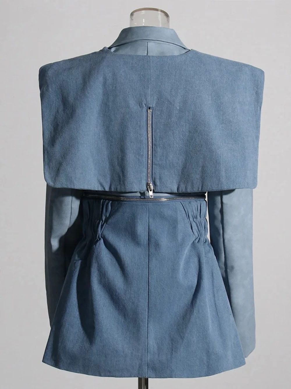 Zipper Blazer - Fashionpara