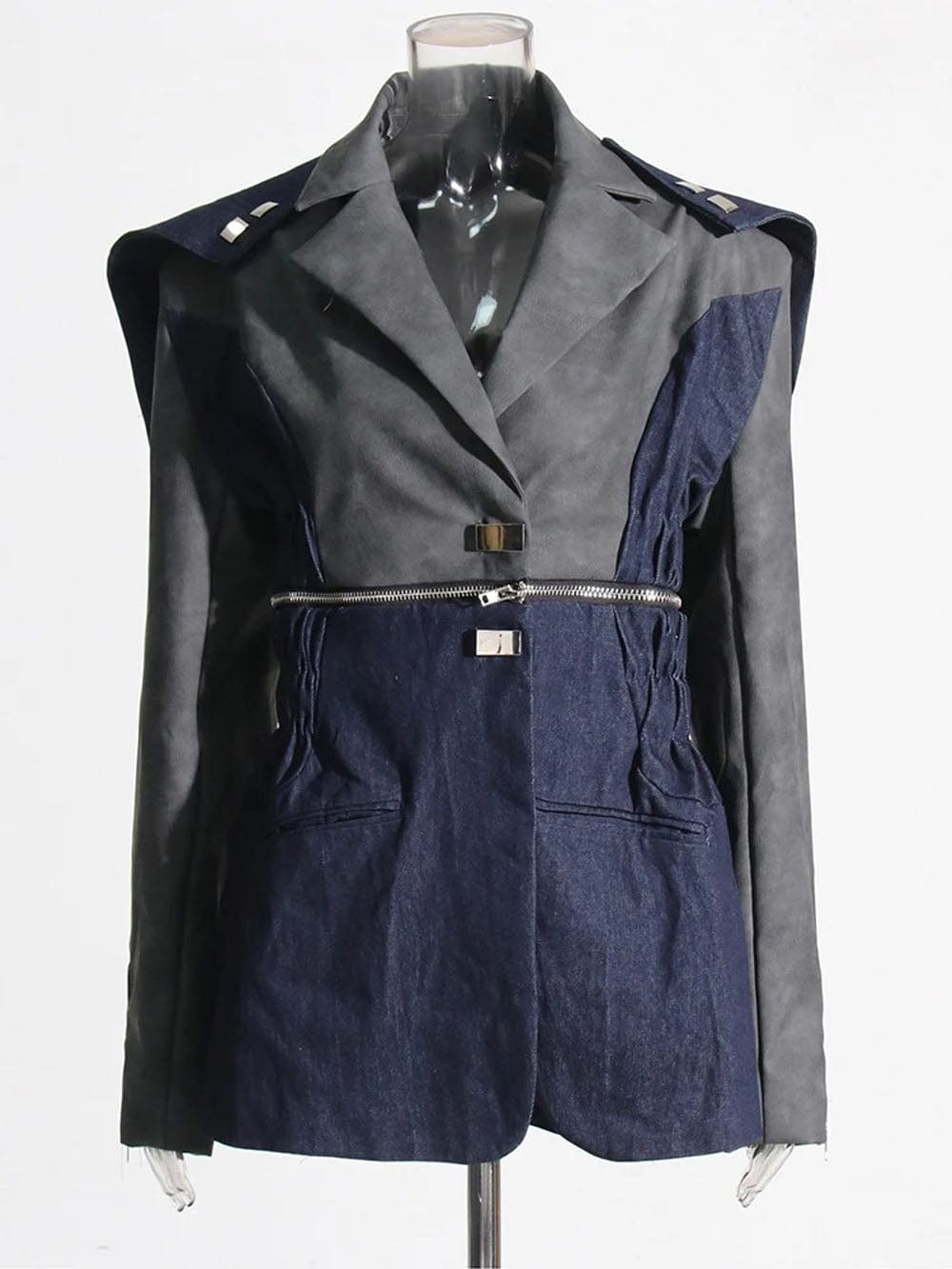 Zipper Blazer - Fashionpara