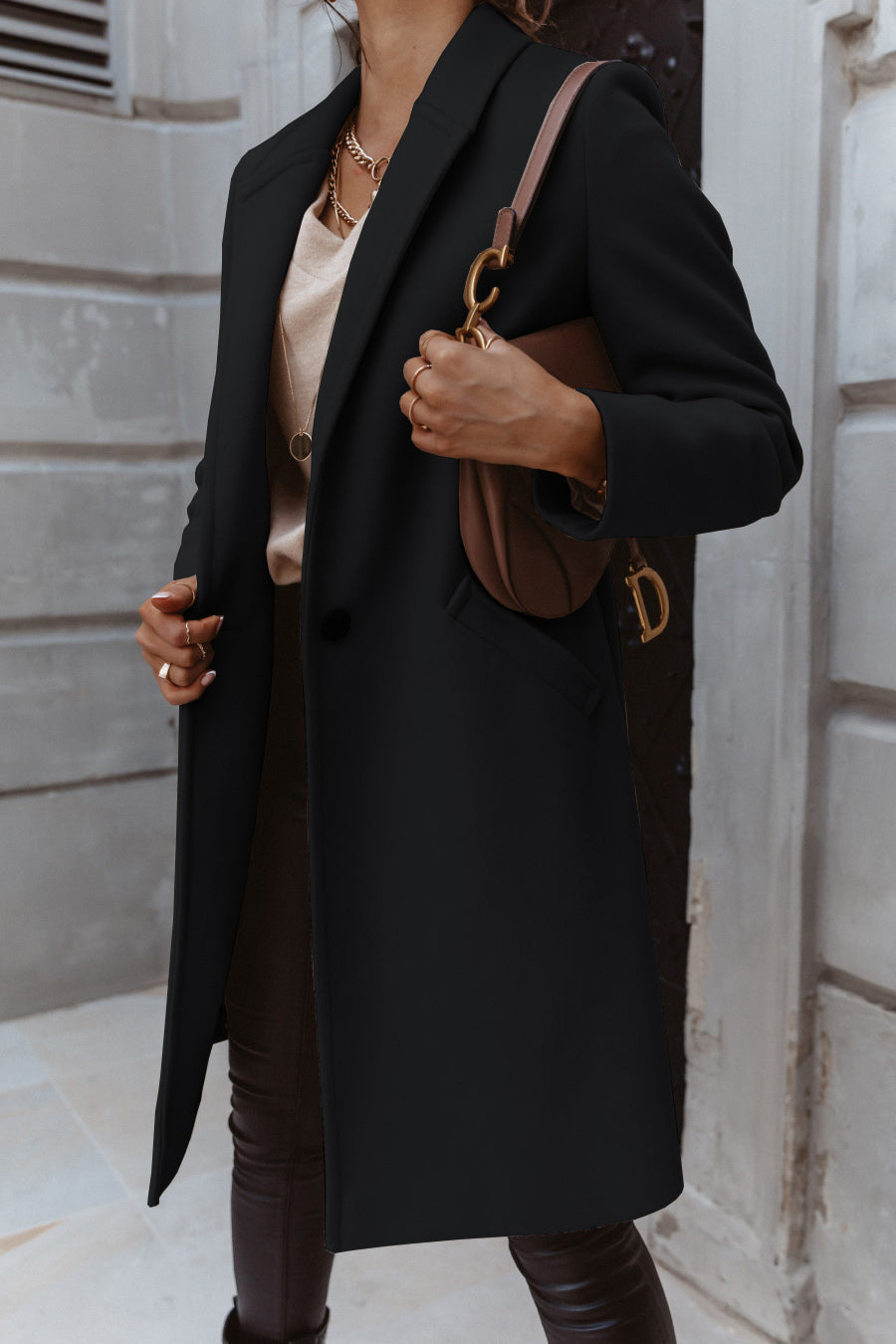 On The List Burgundy Coat