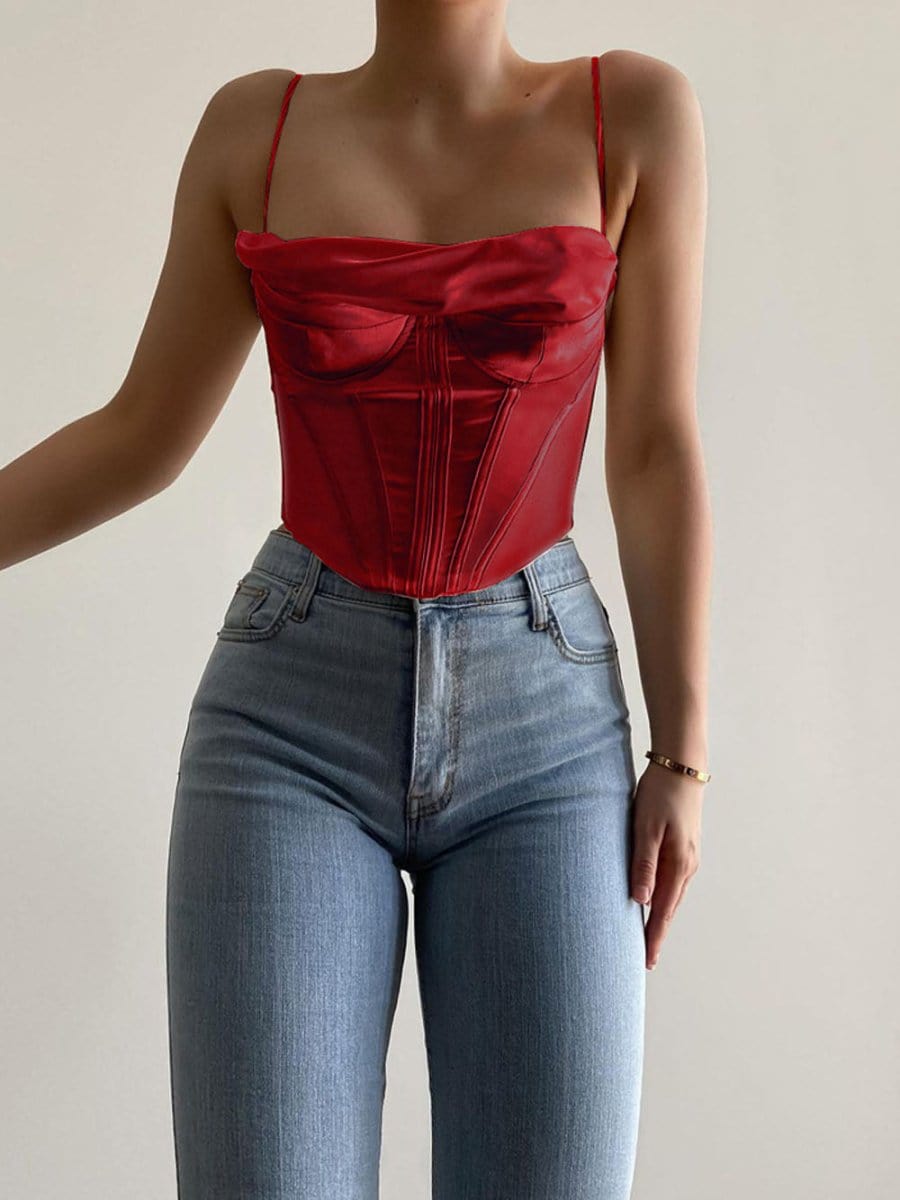 Backless Corset Top - Fashionpara