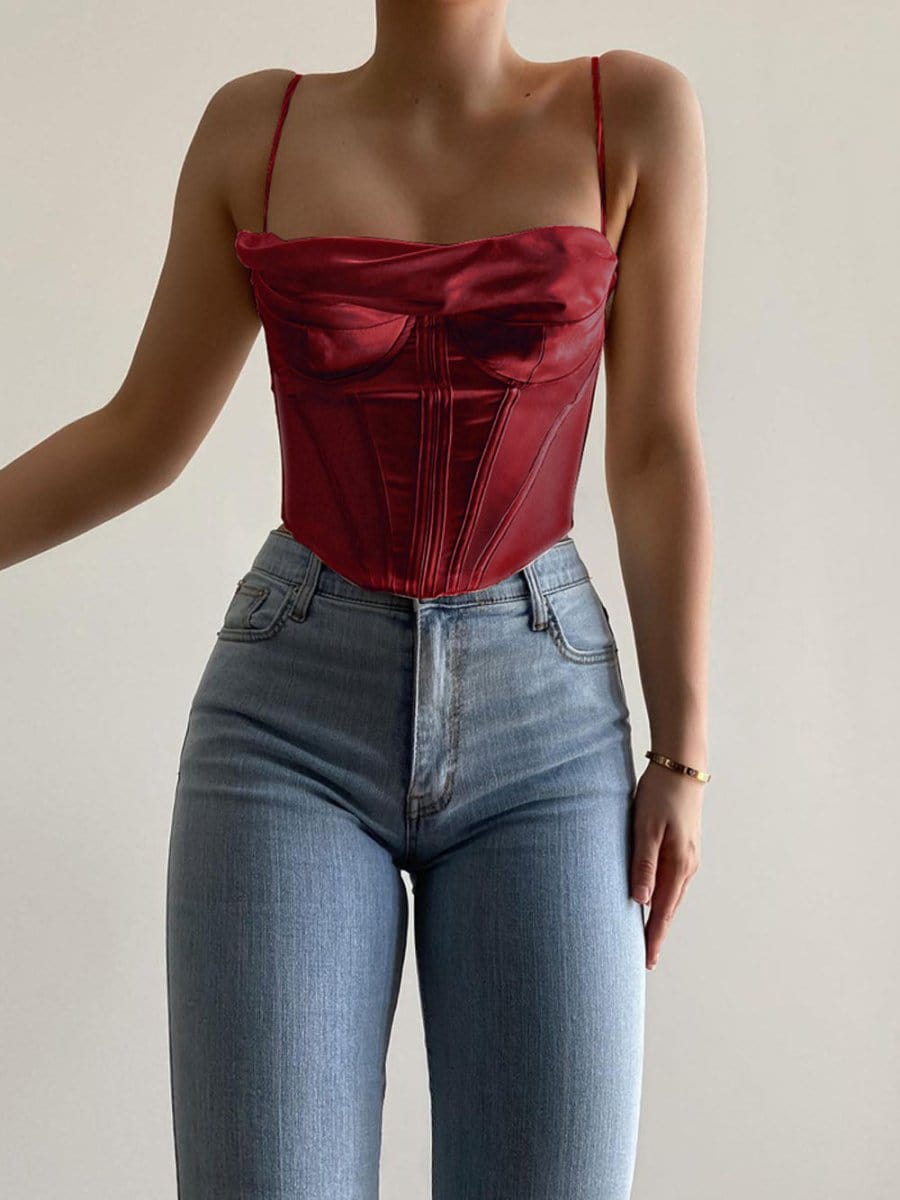 Backless Corset Top - Fashionpara