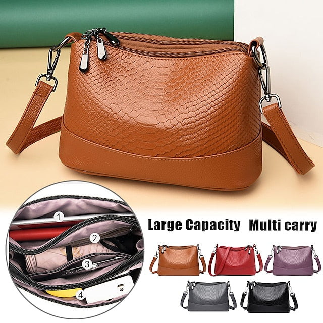 Leather Hobo Crossbody Bag Shoulder PU