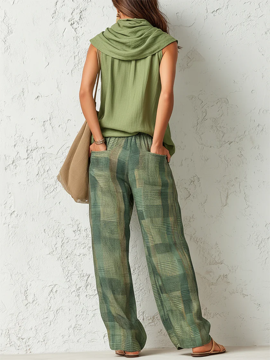 Cowl Neck Sleeveless Draped Top 3