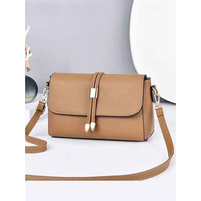 Burgundy Bags in Crossbody Leather Black Faux and